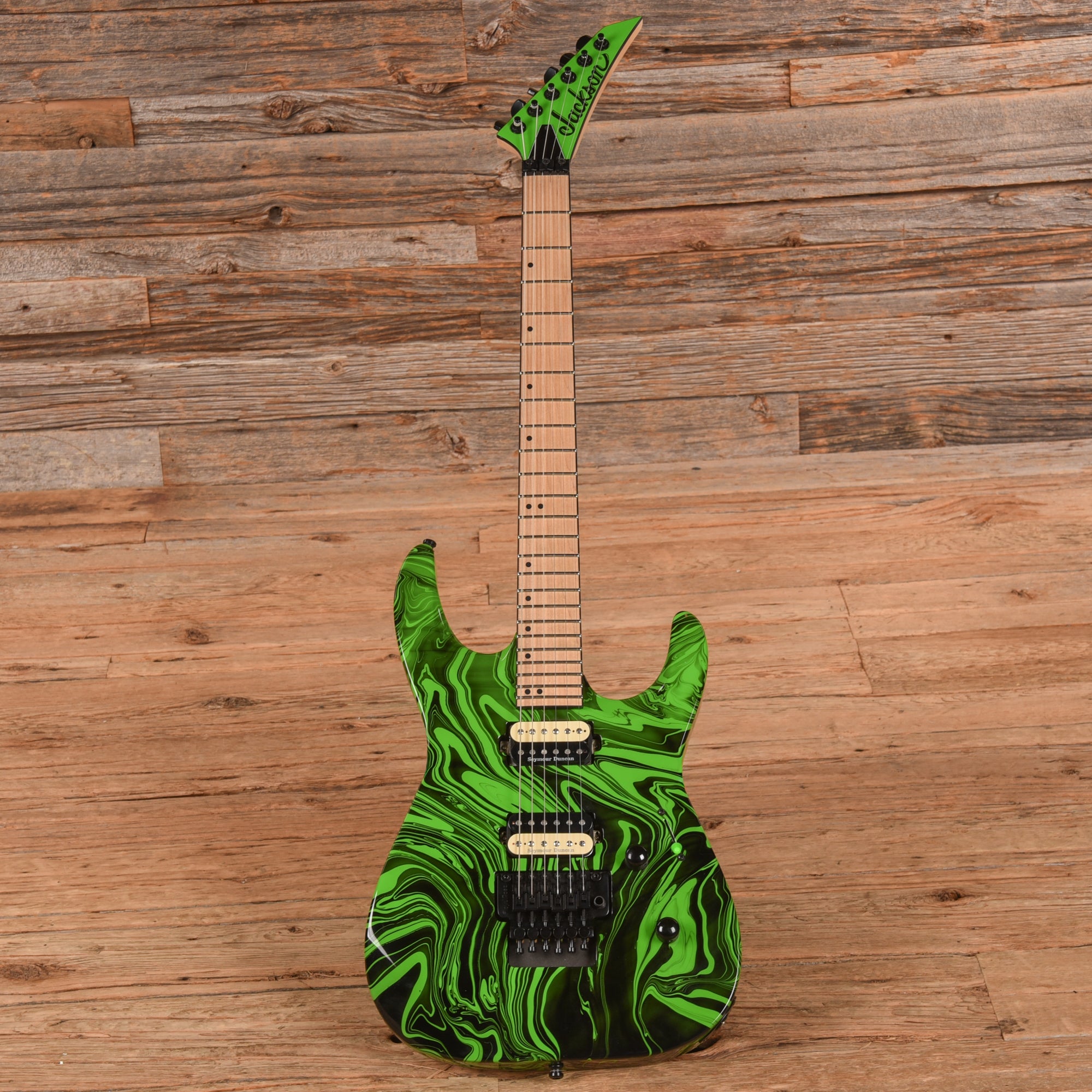 Jackson Pro Series DK2M Dinky Slime Green Swirl 2015 Electric Guitars / Solid Body