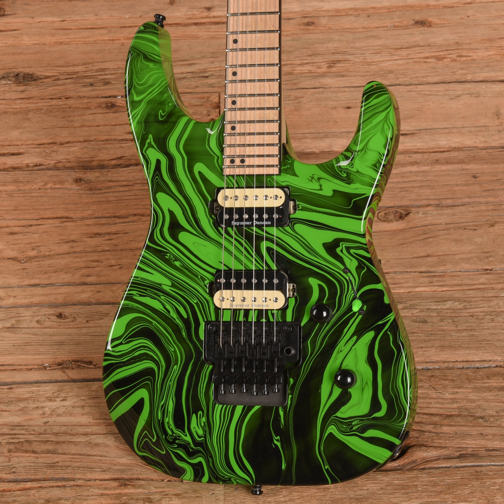 Jackson Pro Series DK2M Dinky Slime Green Swirl 2015 Electric Guitars / Solid Body