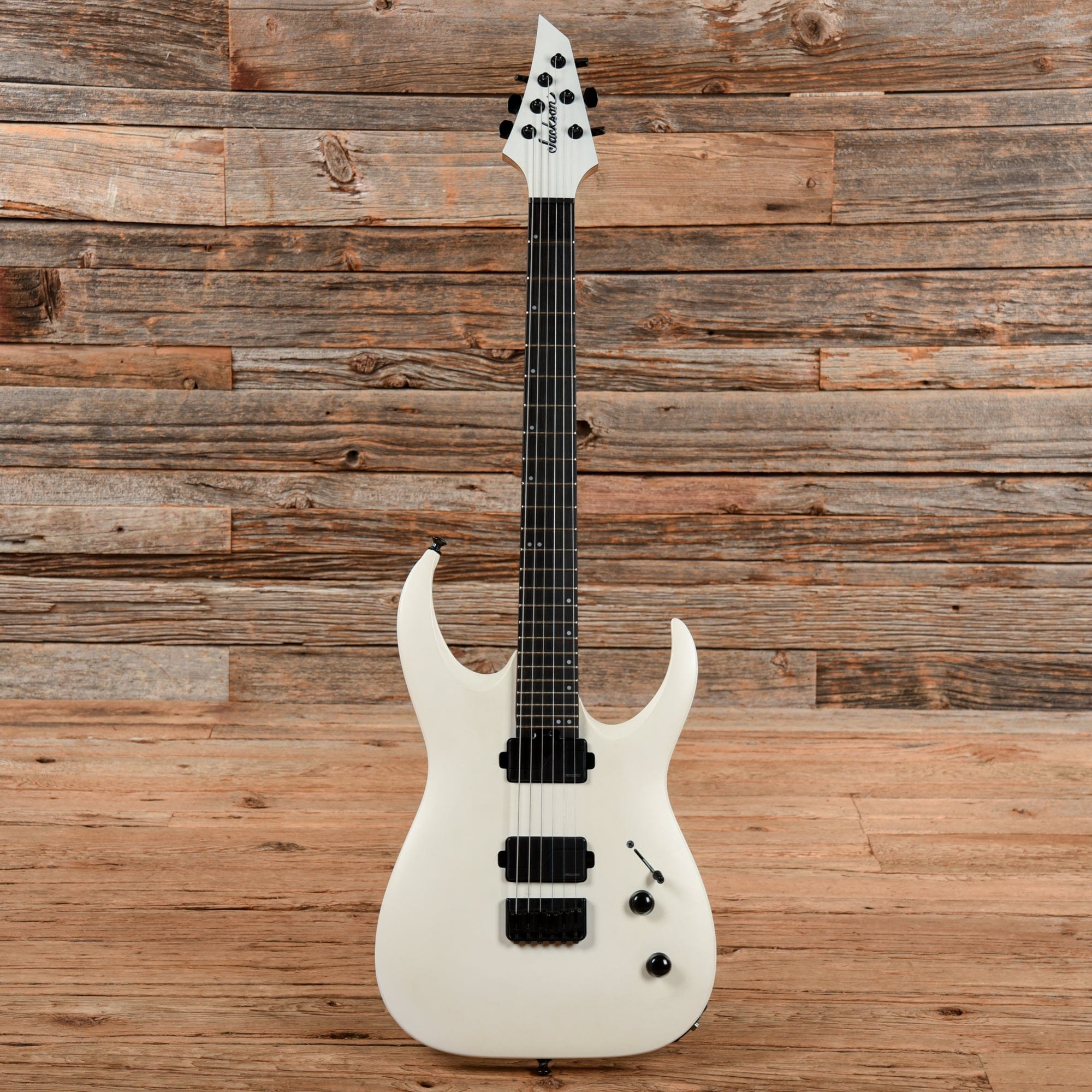 Jackson Pro Series Misha Mansoor Signature Juggernaut HT6 Satin White Electric Guitars / Solid Body