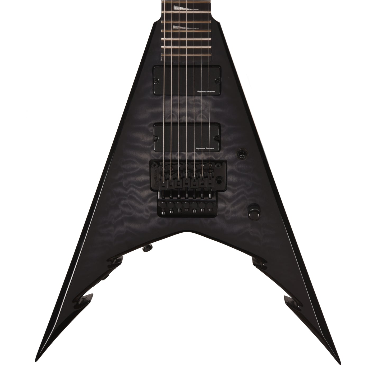 Jackson Pro Series Signature Corey Beaulieu King V KV7Q Transparent Black Electric Guitars / Solid Body