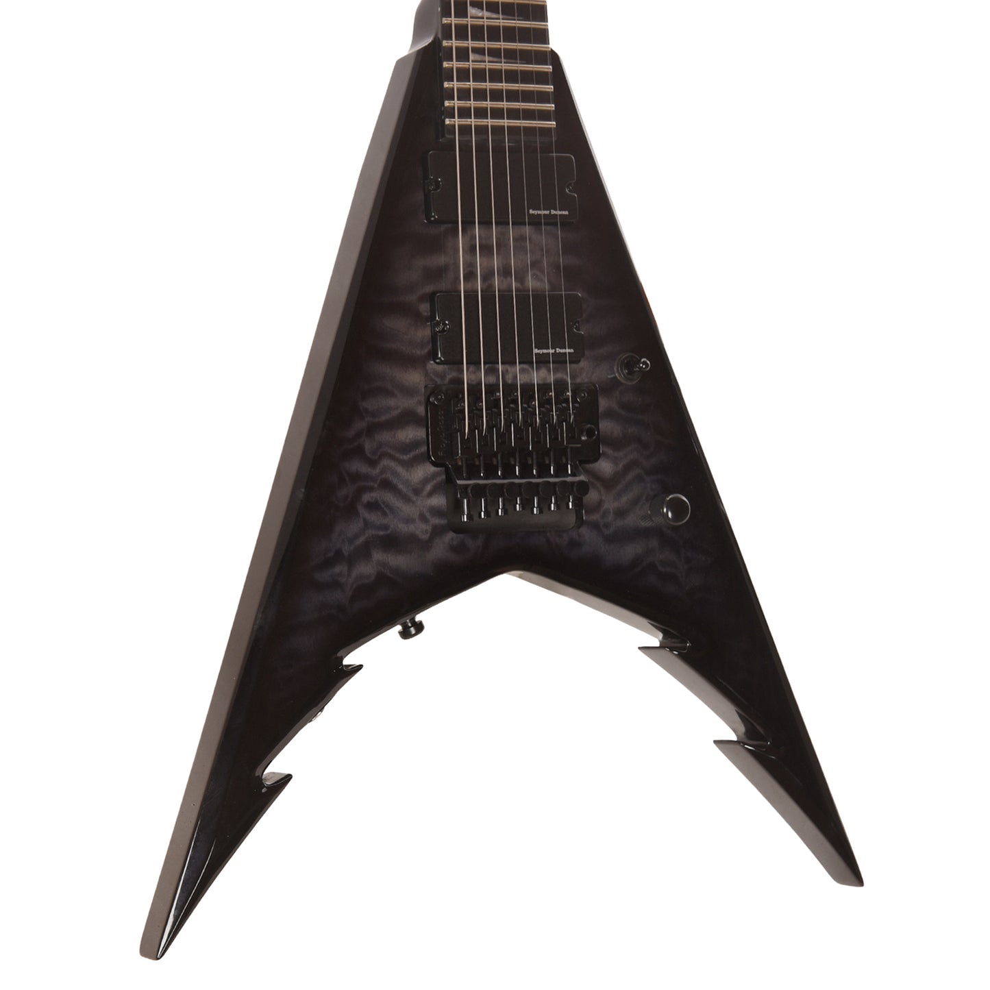 Jackson Pro Series Signature Corey Beaulieu King V KV7Q Transparent Black Electric Guitars / Solid Body