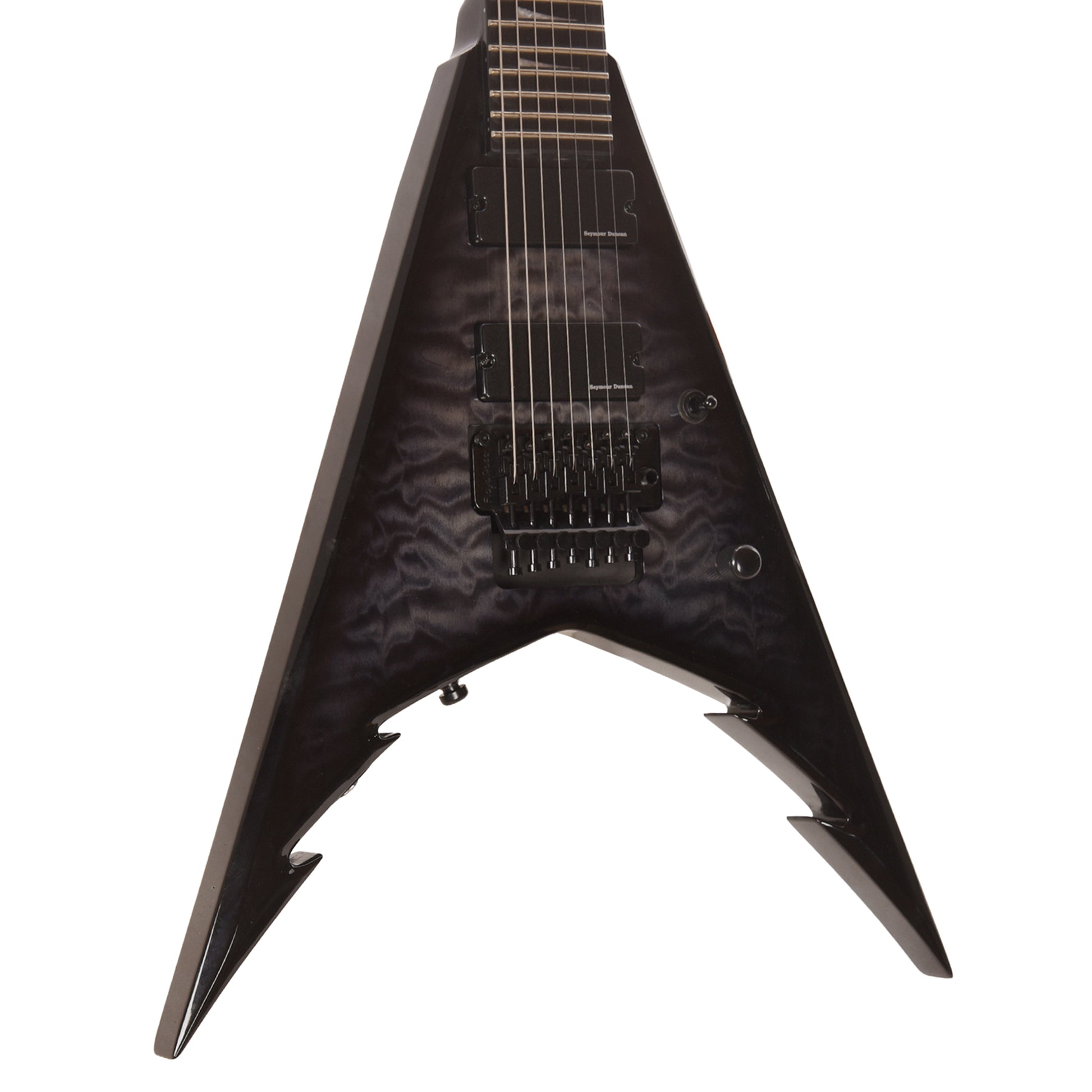 Jackson Pro Series Signature Corey Beaulieu King V KV7Q Transparent Black Electric Guitars / Solid Body