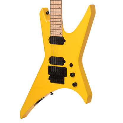 Jackson Pro Series Signature Dave Davidson Warrior WR7 Ferrari Yellow Electric Guitars / Solid Body