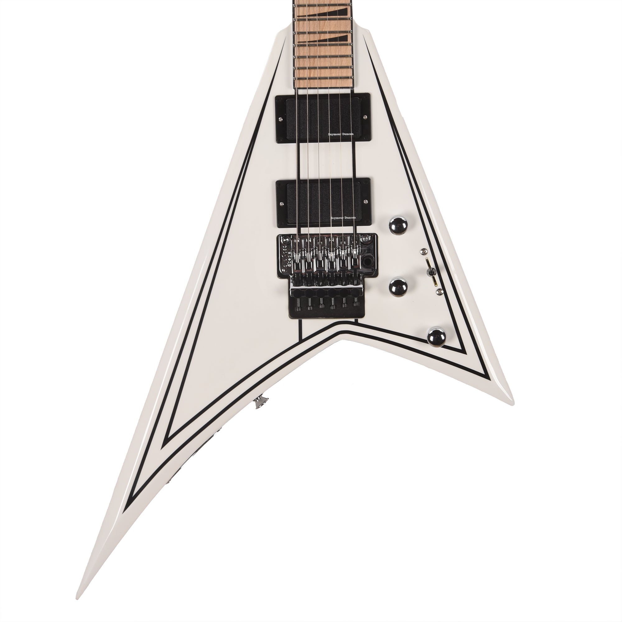 Jackson X Series Rhoads RRX24M Snow White with Black Pinstripes Electric Guitars / Solid Body