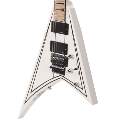 Jackson X Series Rhoads RRX24M Snow White with Black Pinstripes Electric Guitars / Solid Body