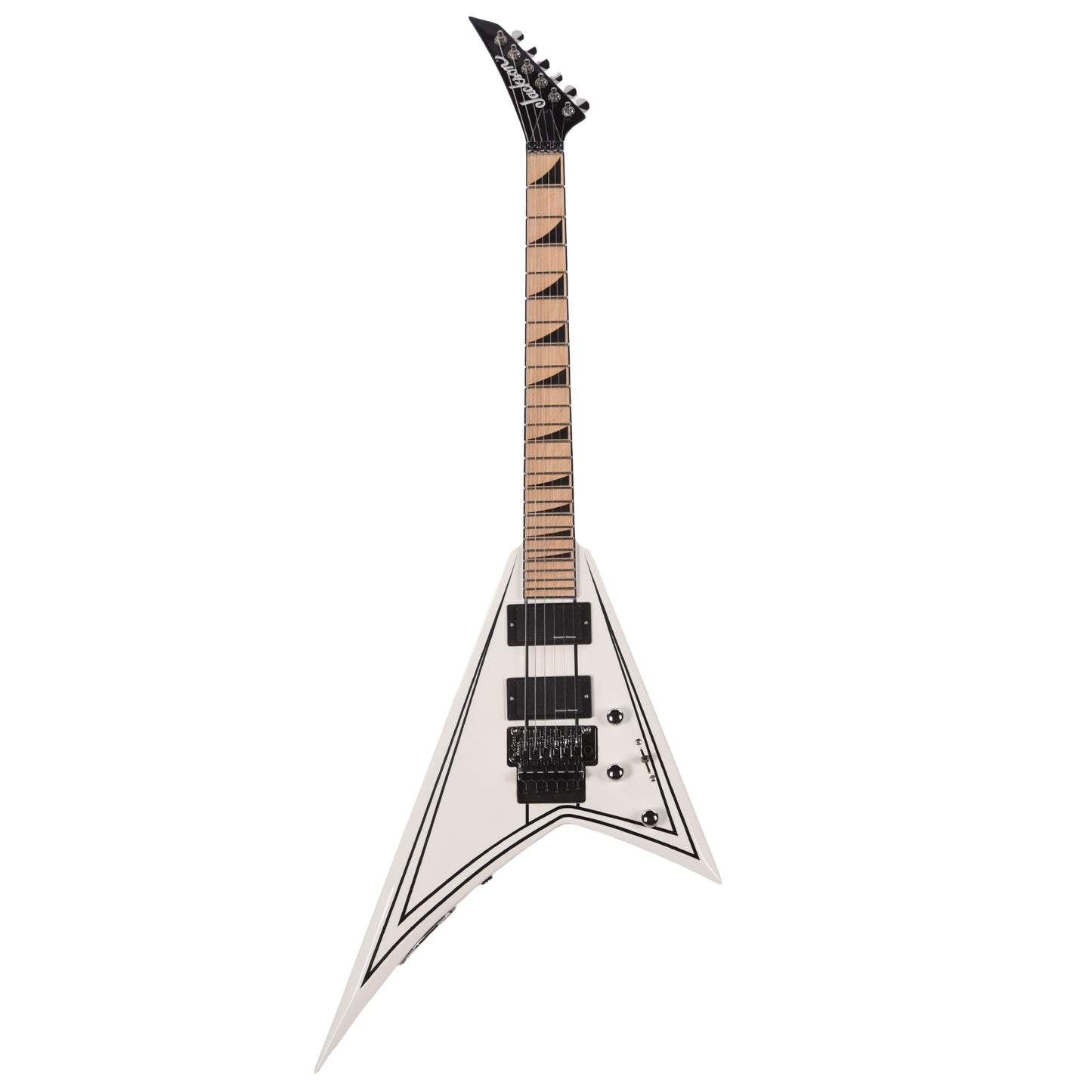 Jackson X Series Rhoads RRX24M Snow White with Black Pinstripes Electric Guitars / Solid Body