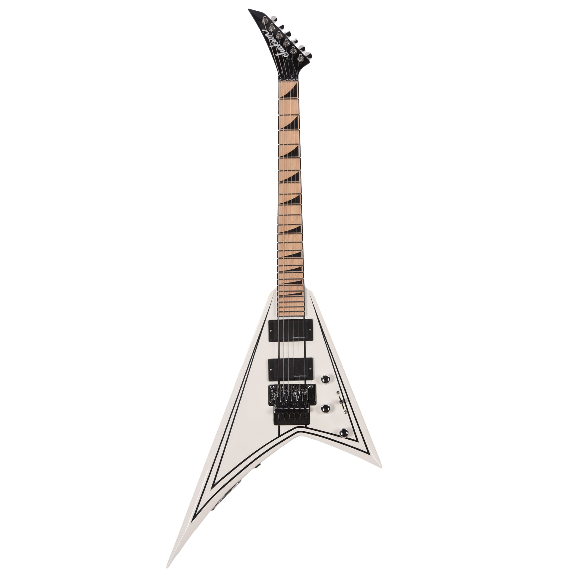 Jackson X Series Rhoads RRX24M Snow White with Black Pinstripes Electric Guitars / Solid Body