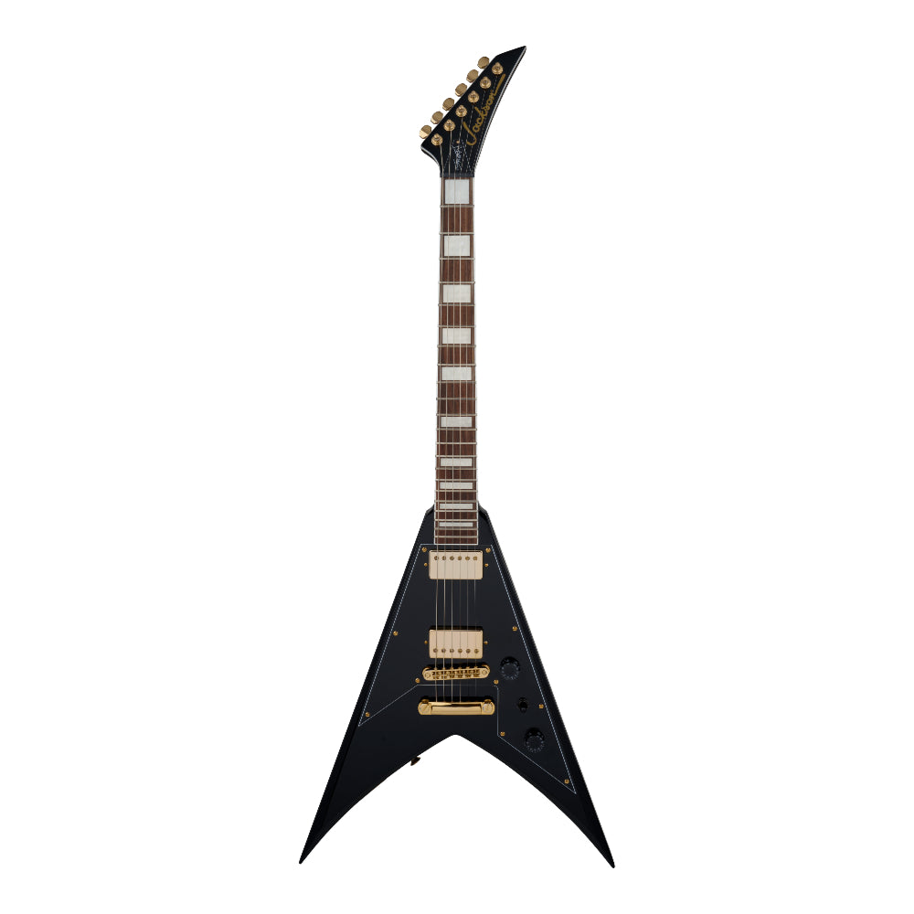 Jackson X Series Signature Scott Ian King V KVXT Gloss Black Electric Guitars / Solid Body