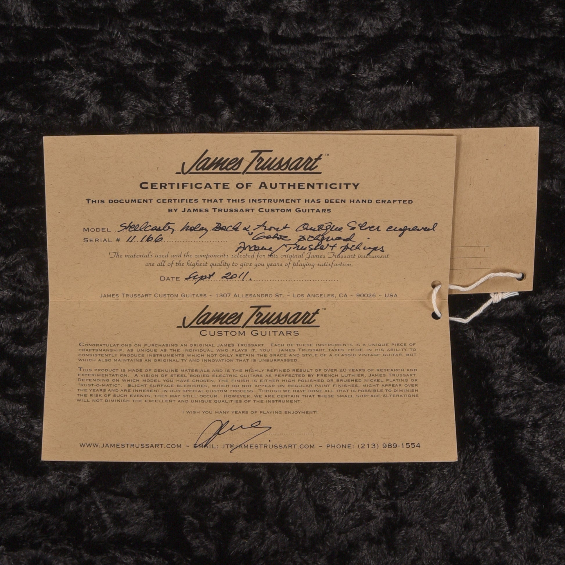 James Trussart Steelcaster  2011 Electric Guitars / Hollow Body