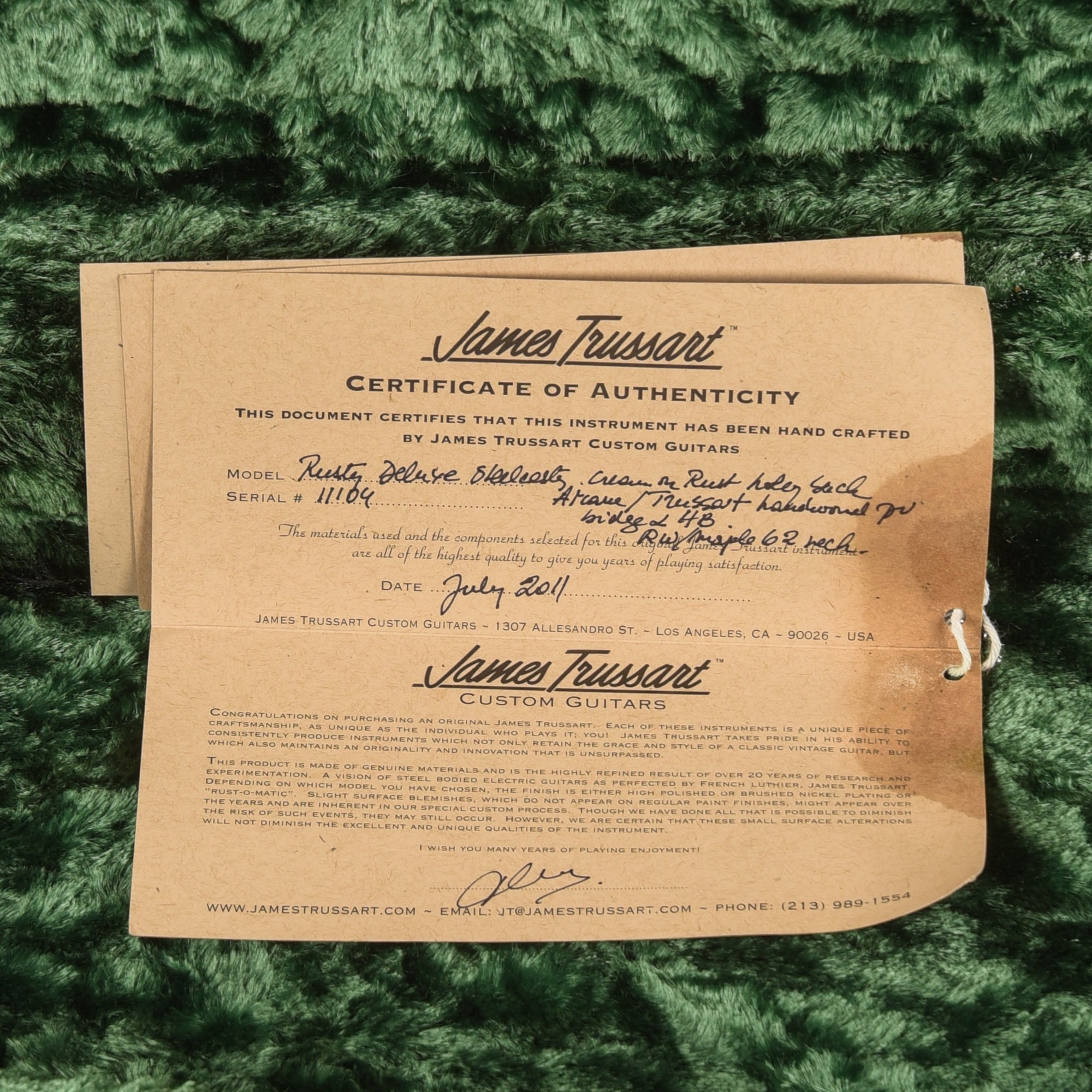 James Trussart Deluxe Steelcaster