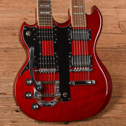 Jay Turser Doubleneck Red  LEFTY Electric Guitars / Solid Body