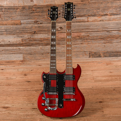 Jay Turser Doubleneck Red  LEFTY Electric Guitars / Solid Body