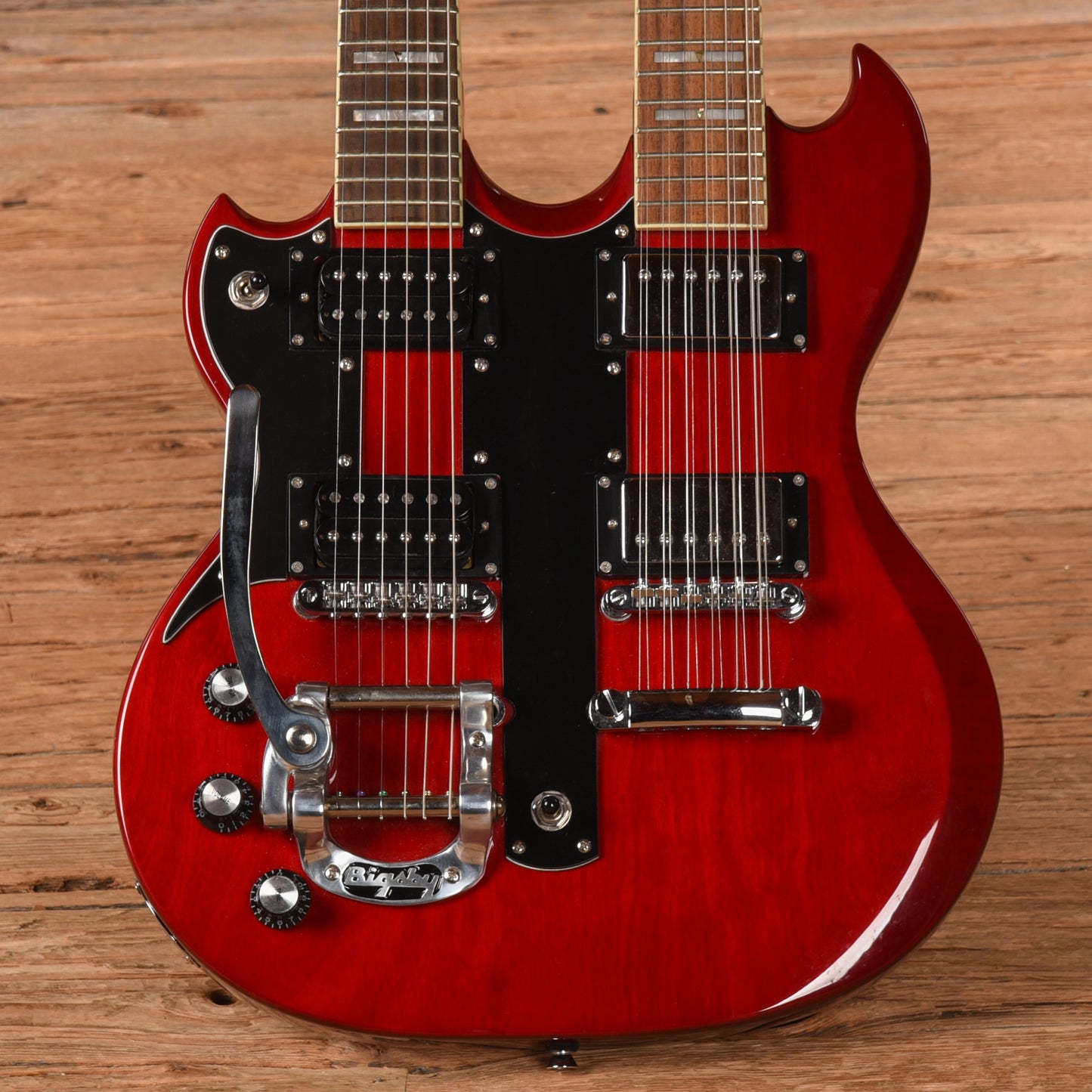 Jay Turser Doubleneck Red  LEFTY Electric Guitars / Solid Body