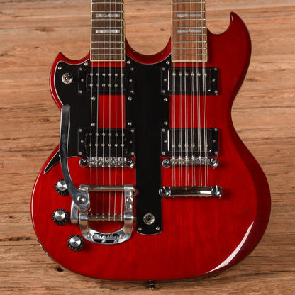 Jay Turser Doubleneck Red  LEFTY Electric Guitars / Solid Body