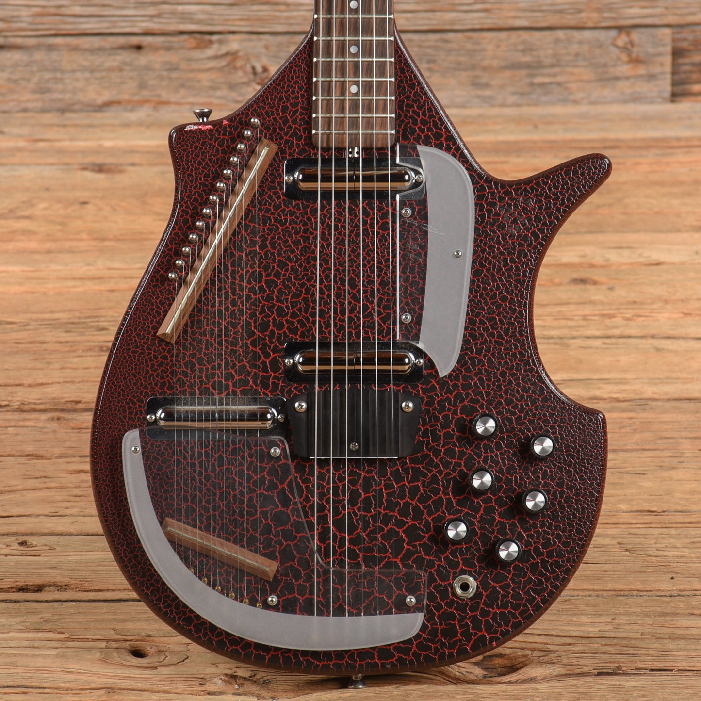 Jerry Jones Electric Sitar Red Crackle Electric Guitars / Solid Body