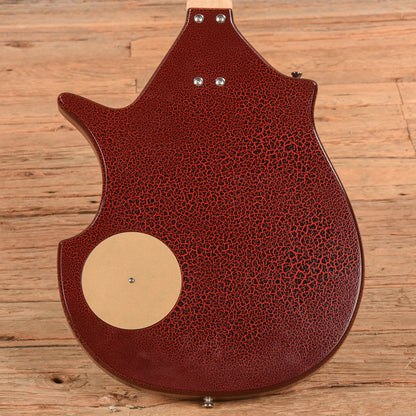 Jerry Jones Master Sitar Red Crackle Electric Guitars / Solid Body