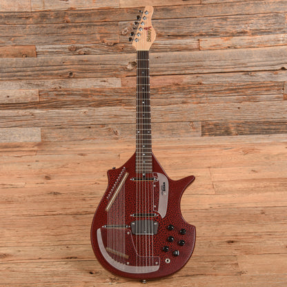 Jerry Jones Master Sitar Red Crackle Electric Guitars / Solid Body