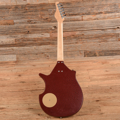 Jerry Jones Master Sitar Red Crackle Electric Guitars / Solid Body