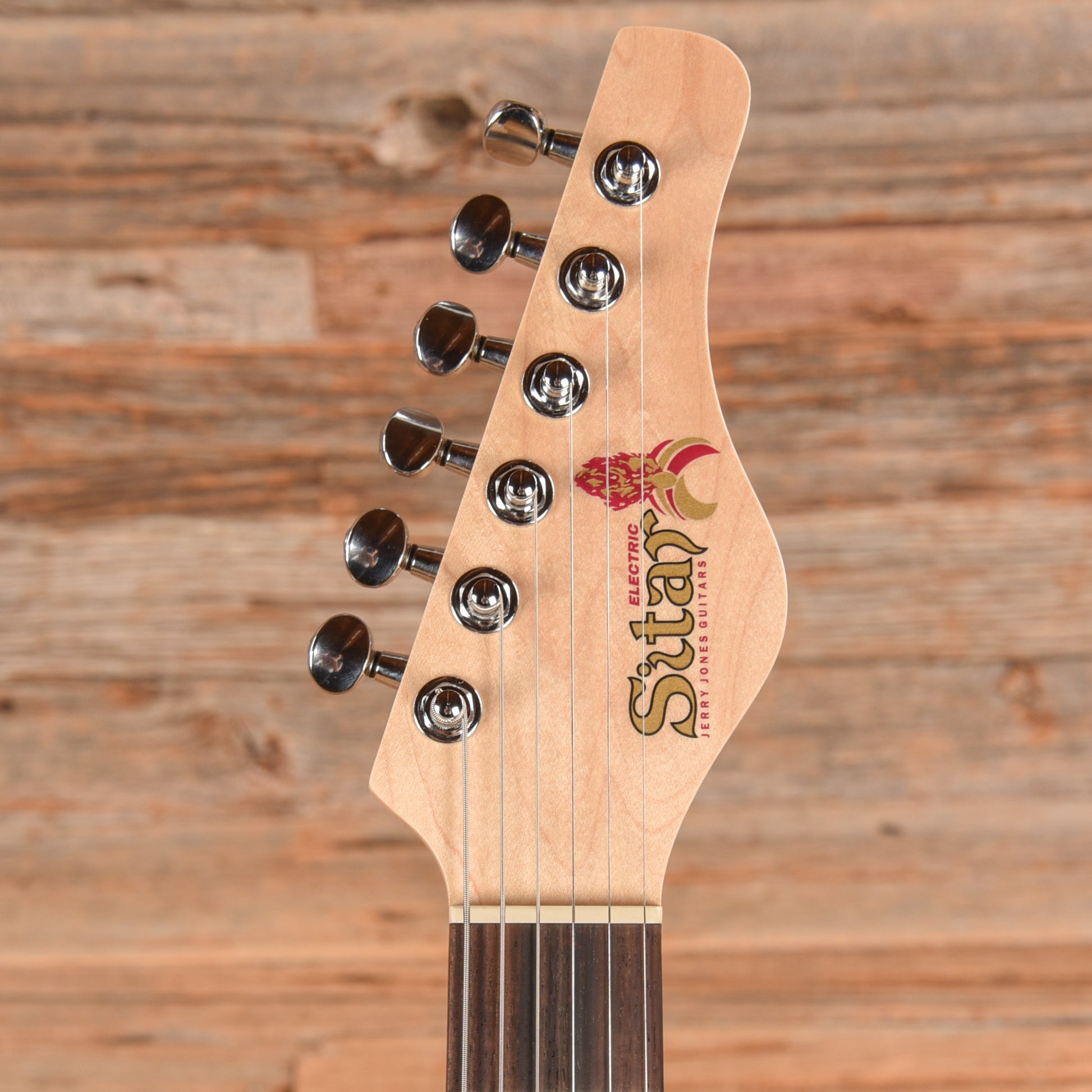 Jerry Jones Master Sitar Red Crackle Electric Guitars / Solid Body