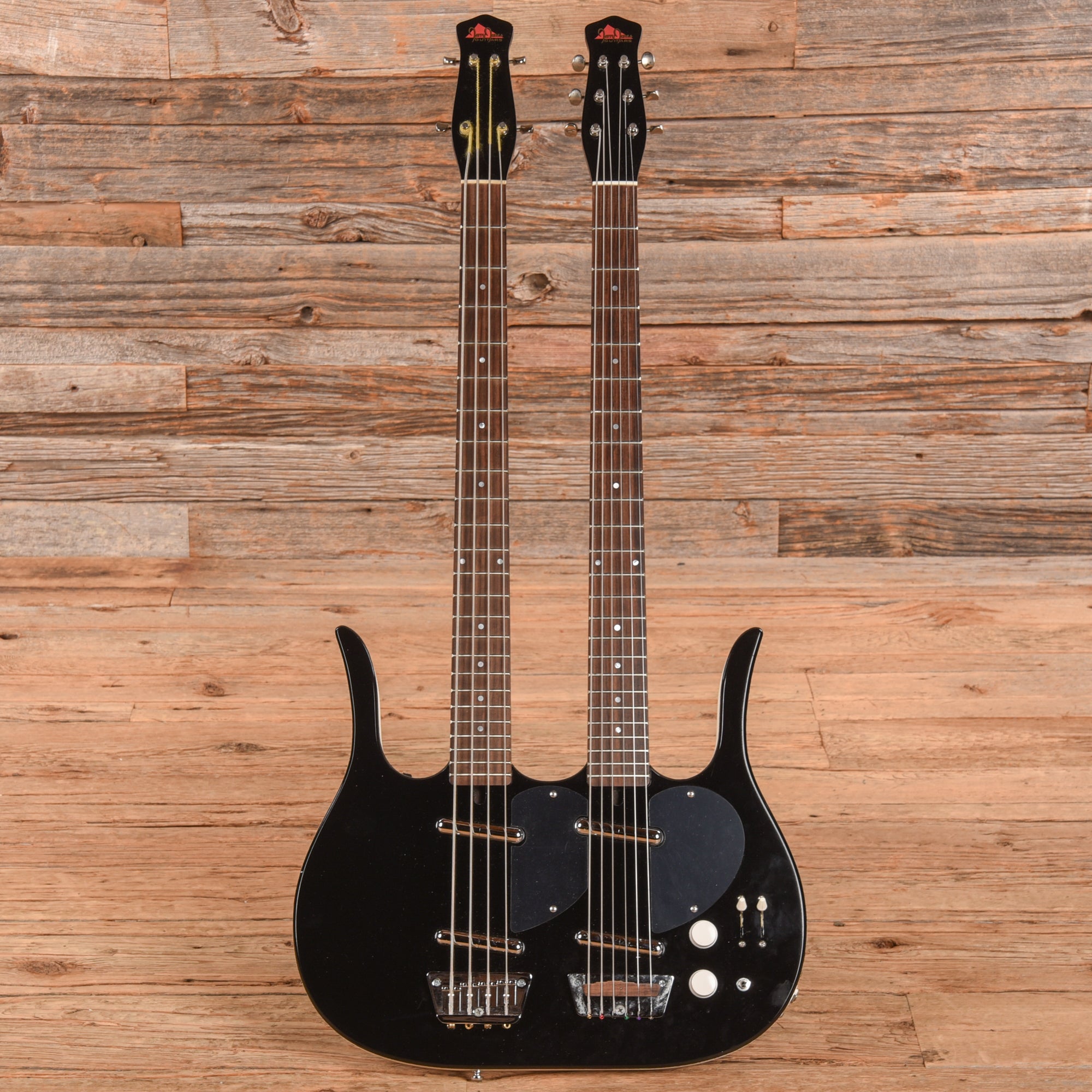 Jerry Jones Neptune Double Neck Black – Chicago Music Exchange