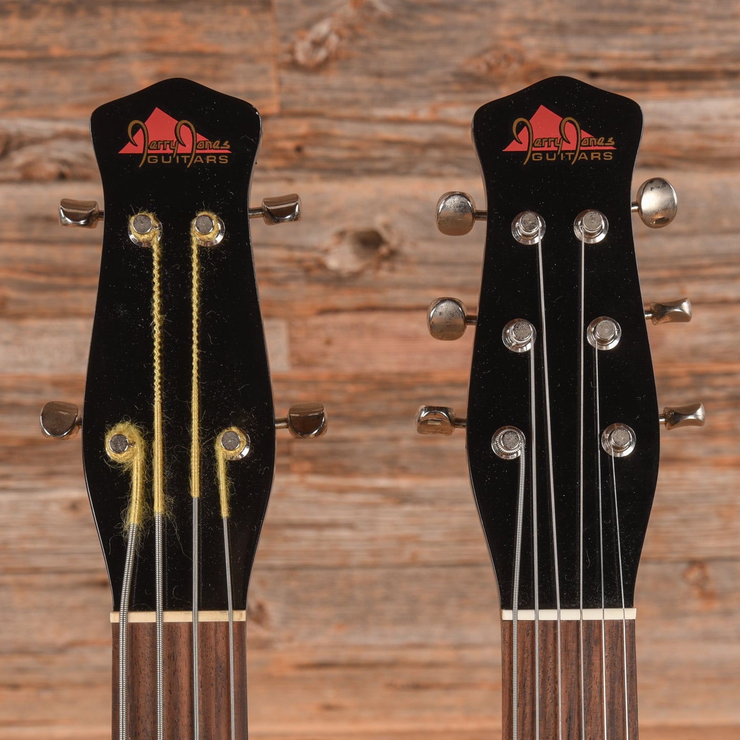 Jerry Jones Neptune Double Neck Black Electric Guitars / Solid Body