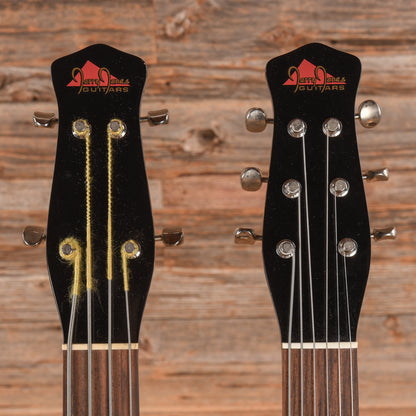 Jerry Jones Neptune Double Neck Black Electric Guitars / Solid Body