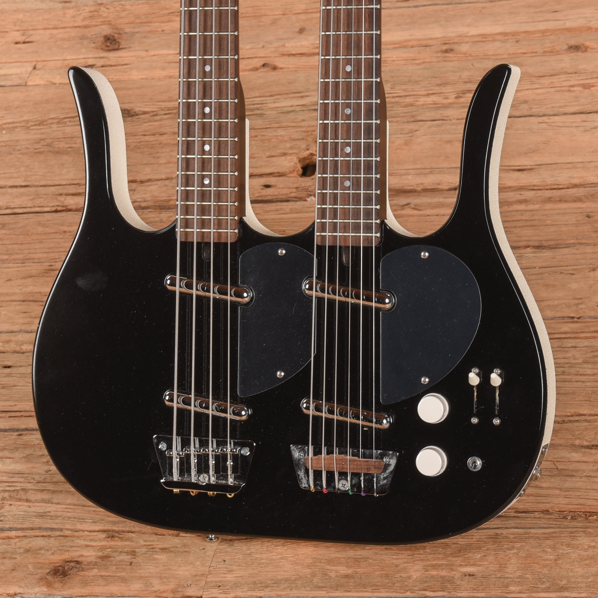 Jerry Jones Neptune Double Neck Black – Chicago Music Exchange