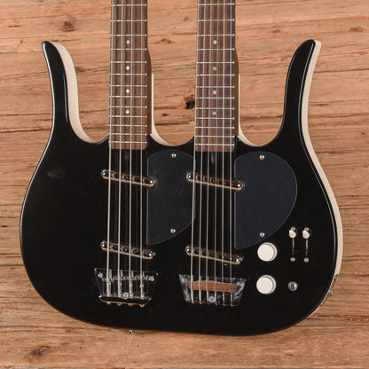 Jerry Jones Neptune Double Neck Black Electric Guitars / Solid Body