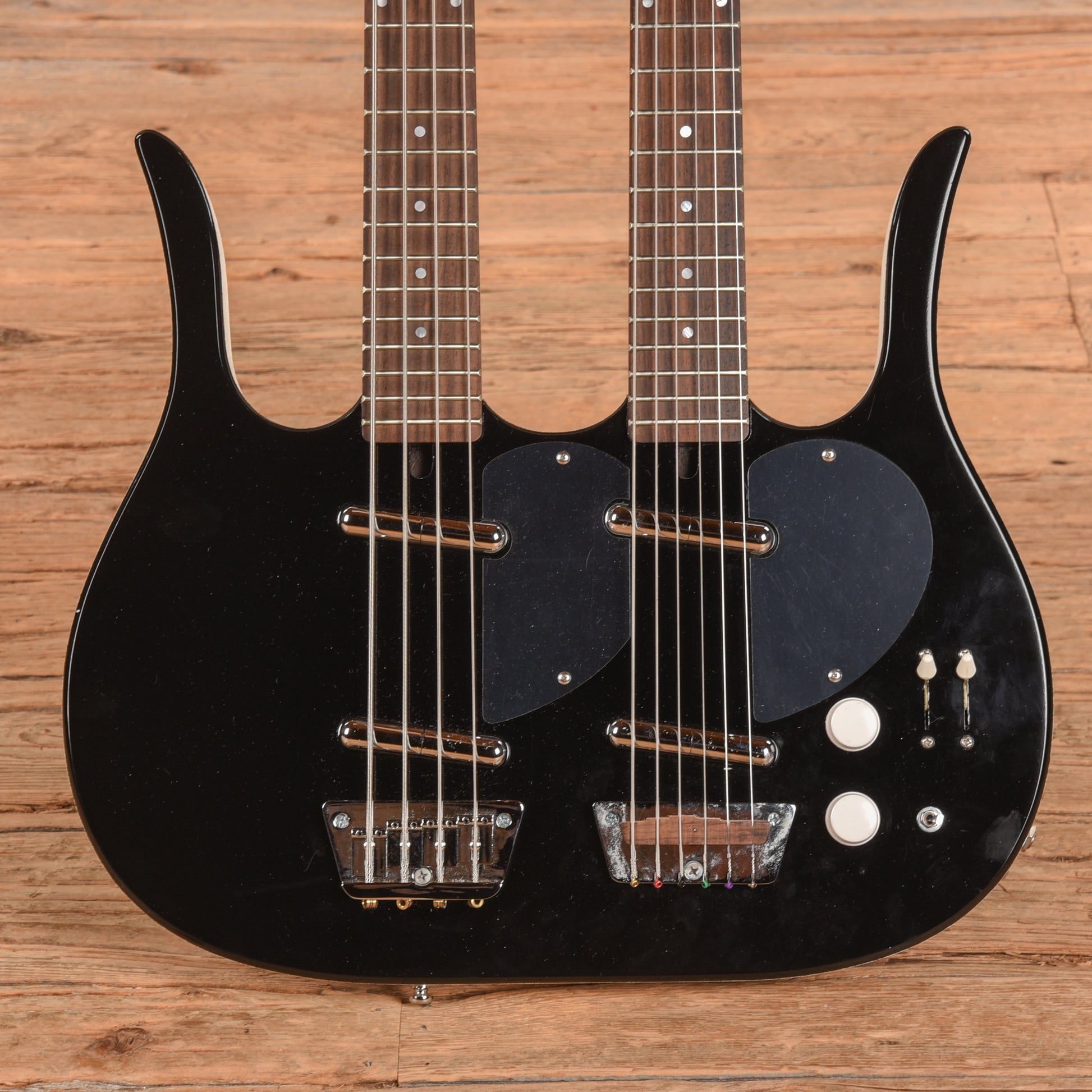 Jerry Jones Neptune Double Neck Black Electric Guitars / Solid Body
