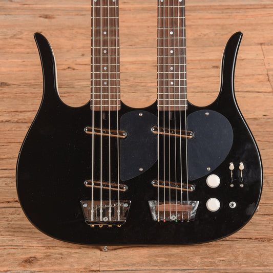 Jerry Jones Neptune Double Neck Black Electric Guitars / Solid Body