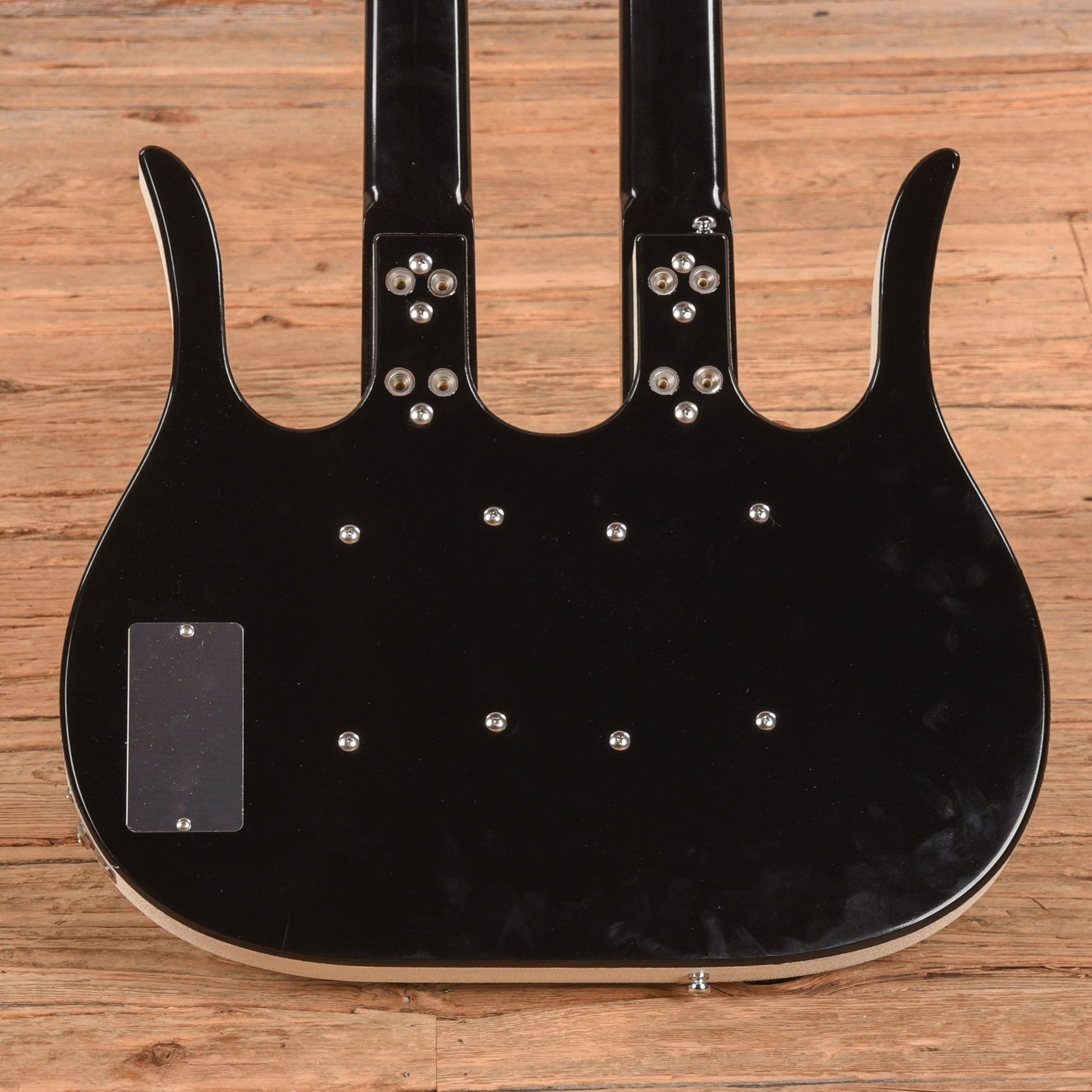 Jerry Jones Neptune Double Neck Black Electric Guitars / Solid Body