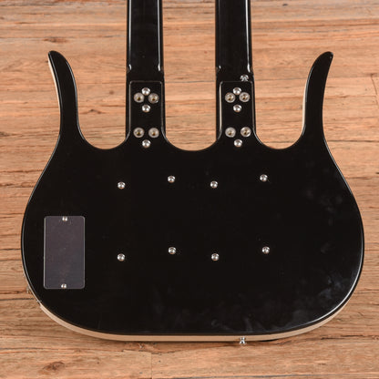 Jerry Jones Neptune Double Neck Black Electric Guitars / Solid Body