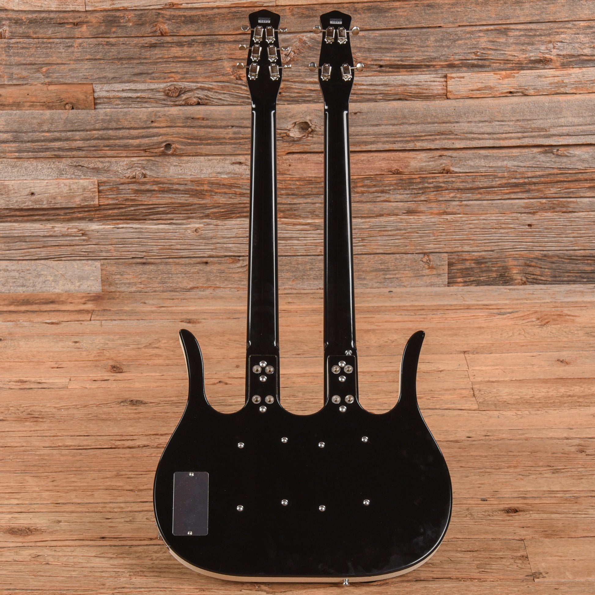 Jerry Jones Neptune Double Neck Black Electric Guitars / Solid Body