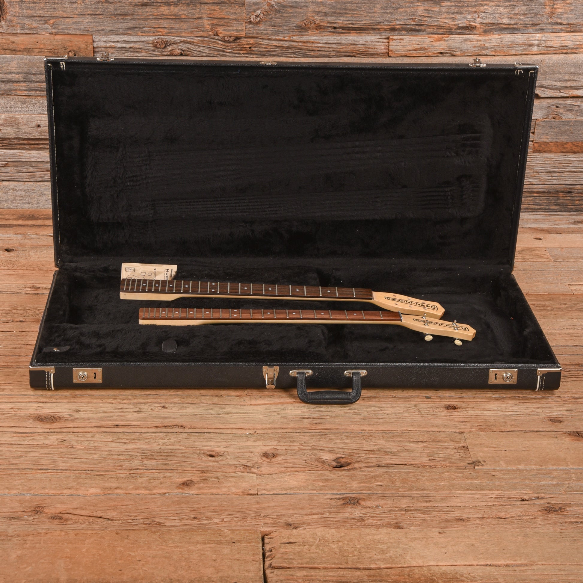 Jerry Jones Neptune Double Neck Black Electric Guitars / Solid Body