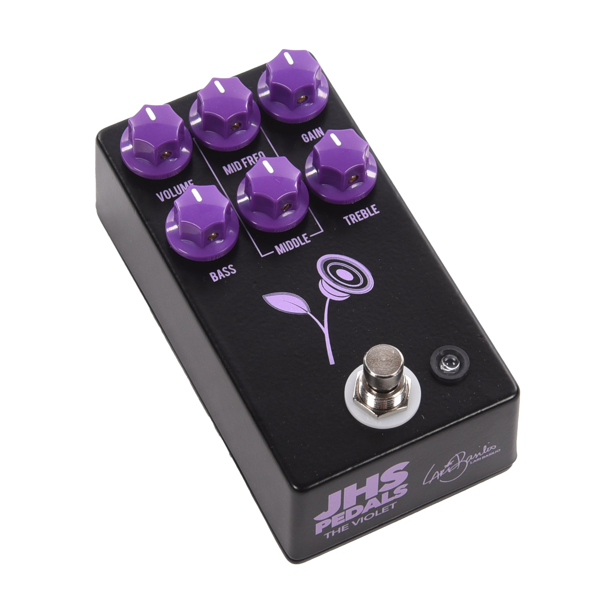 JHS Violet Lari Basilio Signature Distortion/Overdrive Pedal Black Effects and Pedals / Overdrive and Boost