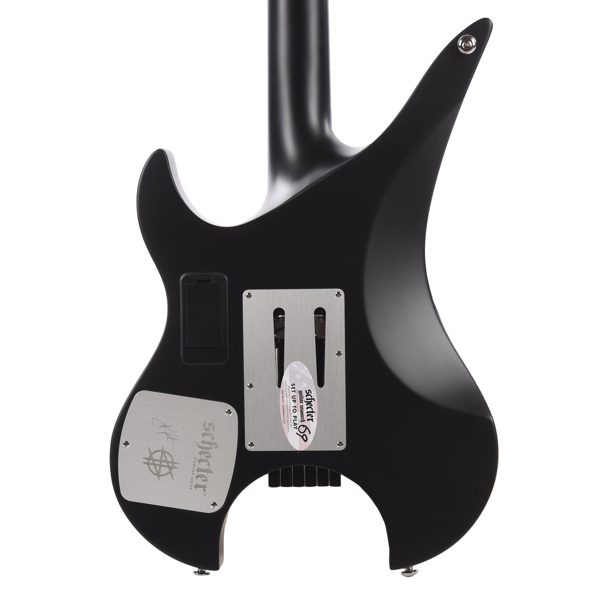 Schecter Synyster Gates Custom-6 TR-S Headless Electric Guitar Satin Black