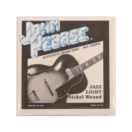 John Pearse Electric Strings Pure Nickel Jazz Light 11-50 Accessories / Strings / Guitar Strings