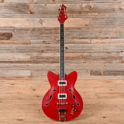 Jolana Studio Bass Red 1970s Bass Guitars
