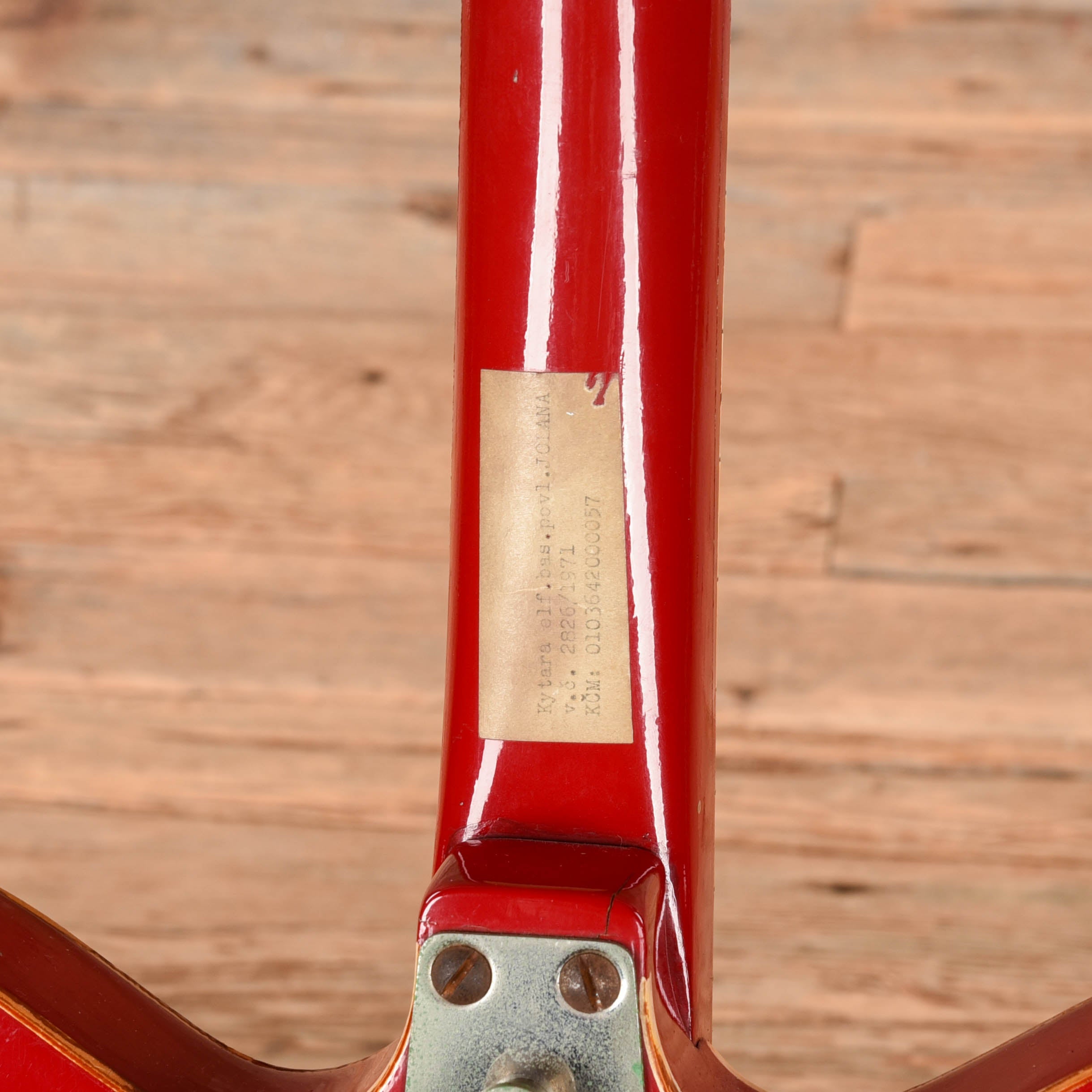 Jolana Studio Bass Red 1970s Bass Guitars