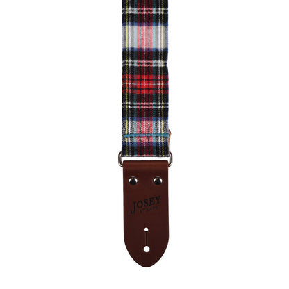Josey Dad Plaid 2" Guitar Strap w/Saddle Ends and Cotton Backing Straps