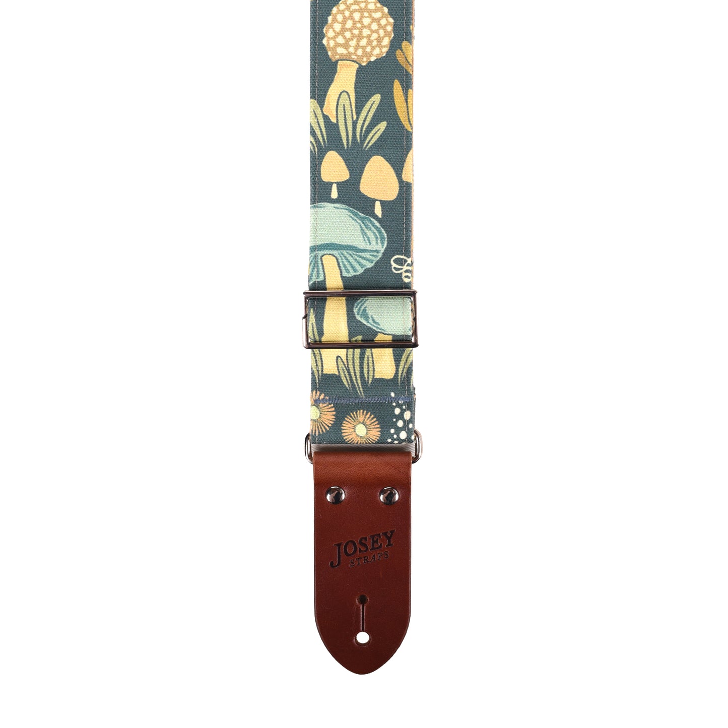 Josey Fungus Amungus 2" Guitar Strap w/Saddle Ends and Cotton Backing Straps