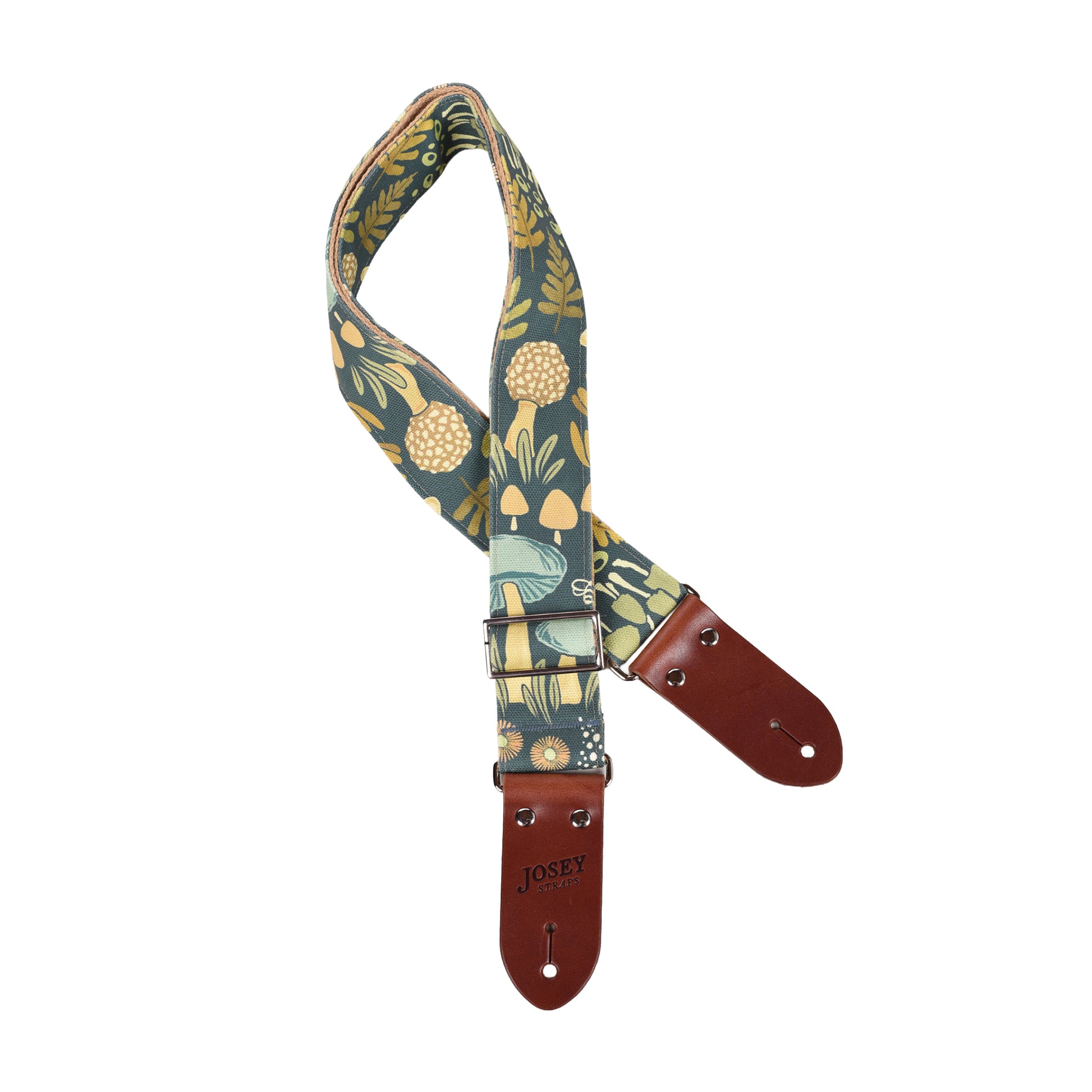 Josey Fungus Amungus 2" Guitar Strap w/Saddle Ends and Cotton Backing Straps