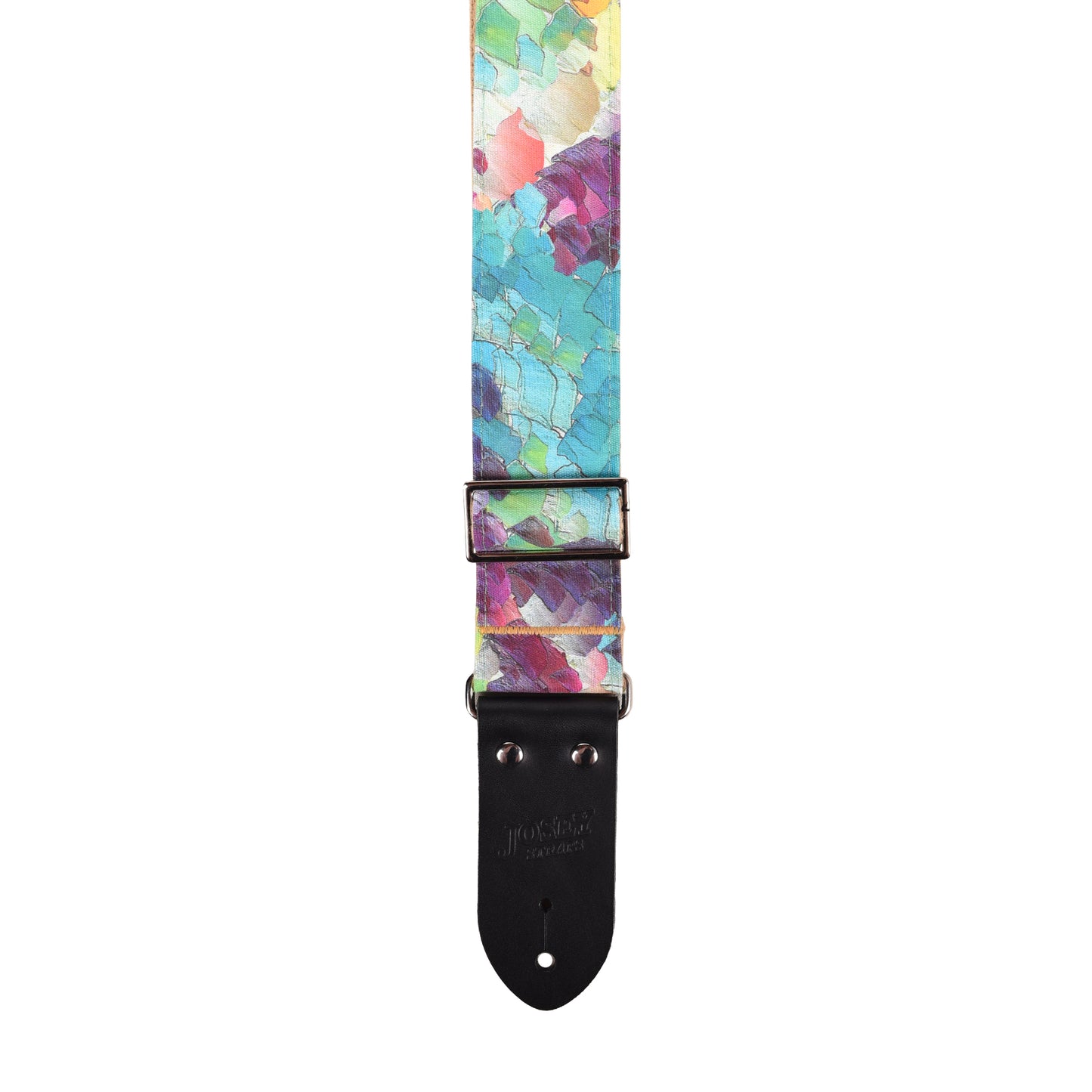 Josey Impasto 2" Guitar Strap w/Midnight Ends and Cotton Backing Straps