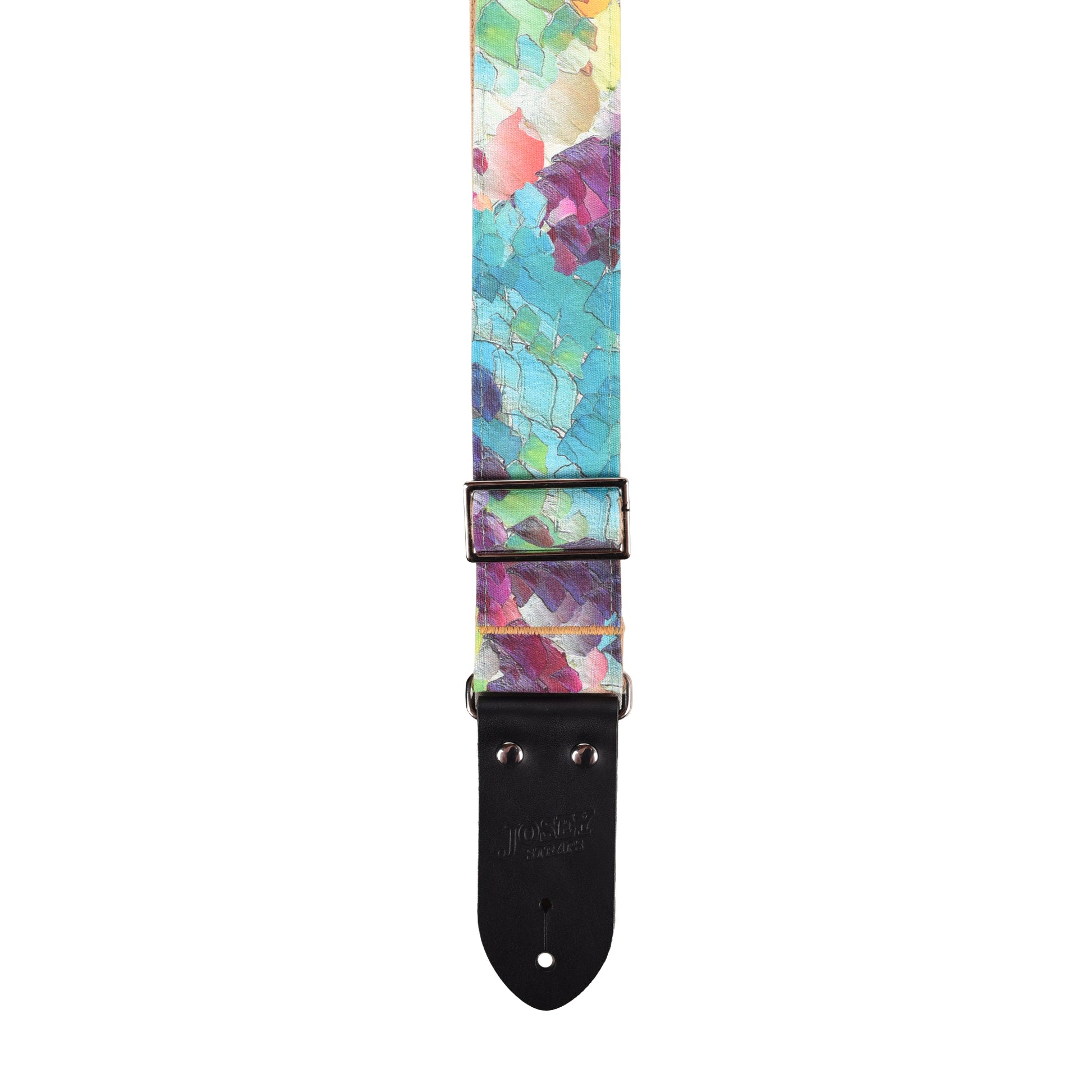 Josey Impasto 2" Guitar Strap w/Midnight Ends and Cotton Backing Straps