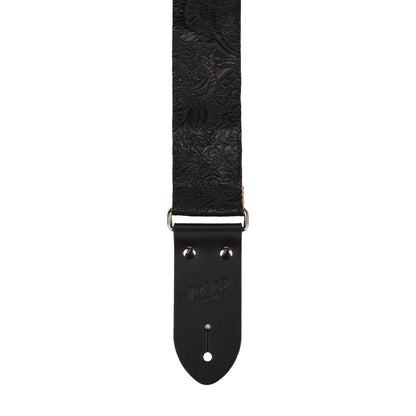 Josey The Abyss 2" Guitar Strap w/Midnight Ends and Cotton Backing Straps