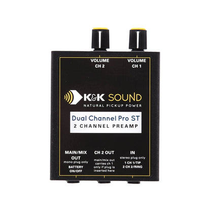 K&K Dual Channel Pro Preamp ST Pro Audio / Outboard Gear / Microphone Preamps