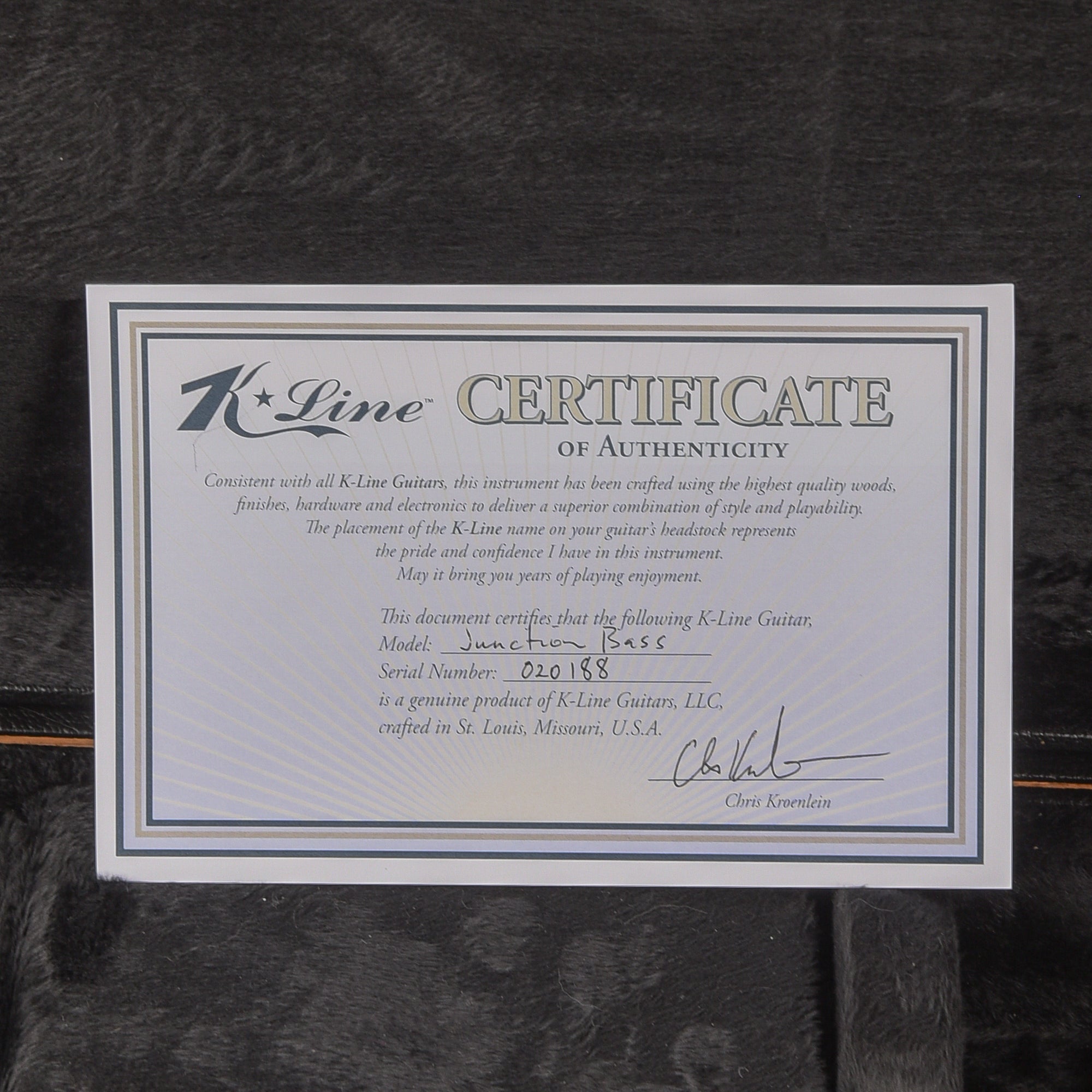 K-Line Junction PJ Black Bass Guitars / 4-String