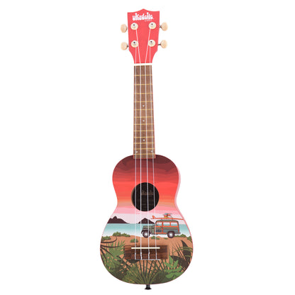 Kala UK-SURFARI Ukadelic Surfari Soprano Ukulele Folk Instruments / Ukuleles