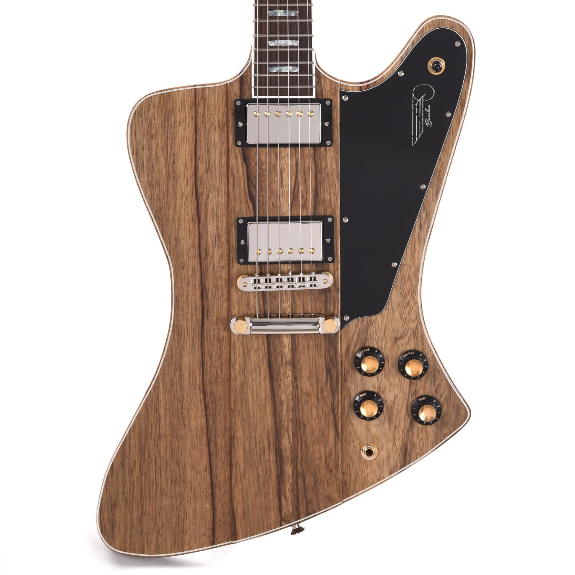 Kauer 2023 Limited Banshee Standard #10 of 10 Black Limba with White Purfling Natural Electric Guitars / Solid Body