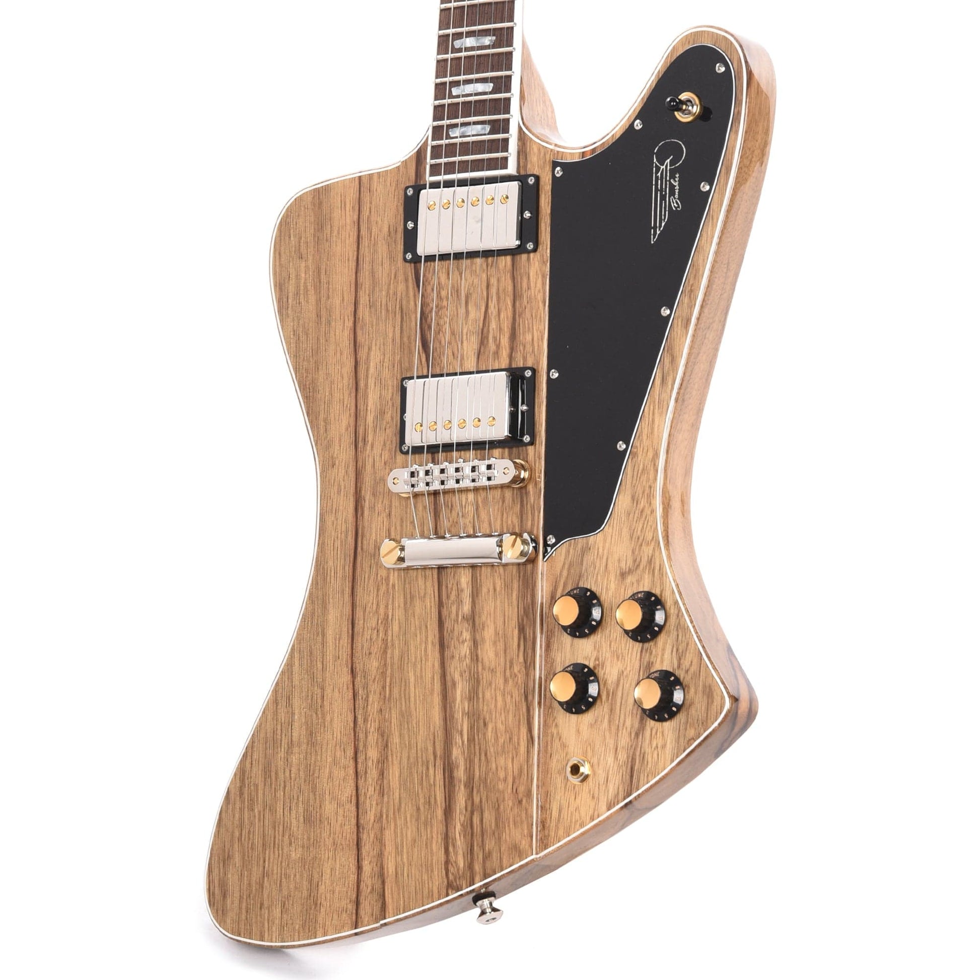 Kauer 2023 Limited Banshee Standard #10 of 10 Black Limba with White Purfling Natural Electric Guitars / Solid Body